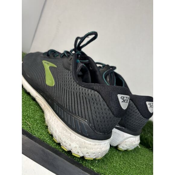 Brooks Adrenaline GTS 20 Mens Size 10.5 Black Athletic Running Shoes Sneakers - Picture 5 of 8